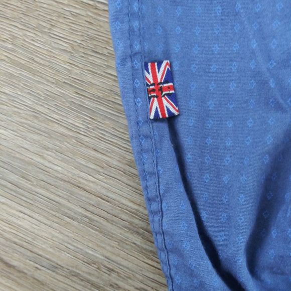 English Laundry Shirt Mens Size M Blue Long Sleeve Casual Button Up - Picture 4 of 8